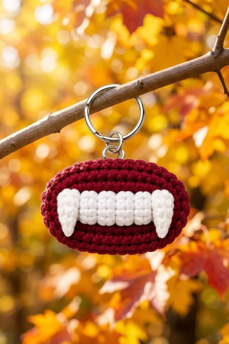 mini vampire crochet porte clés halloween
