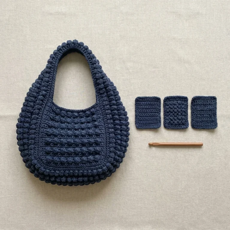 patron sac texturé crochet