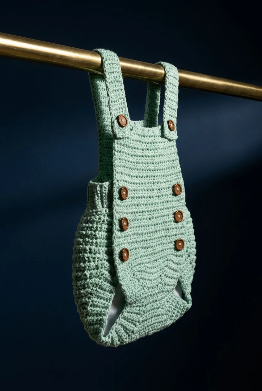 Autre angle de la barboteuse bébé au crochet