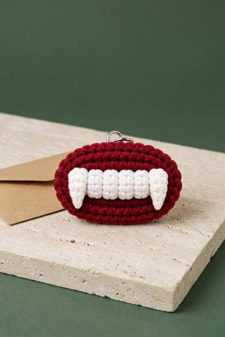mini vampire crochet porte clés halloween