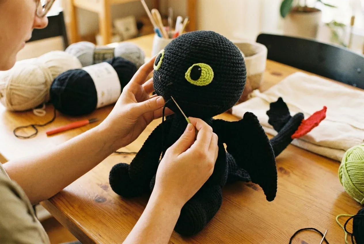 tutoriel dragon au crochet