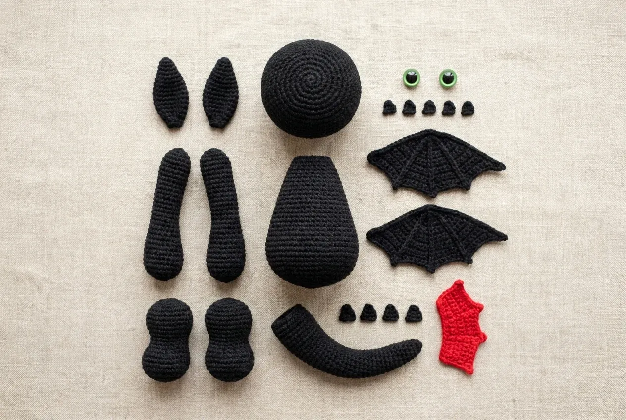 patron de dragon au crochet